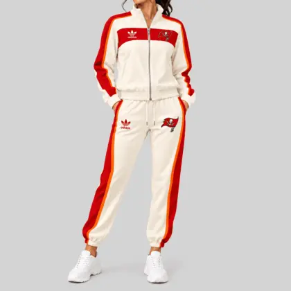 Tampa Bay Buccaneers | NFL Cream Color Block Track Jogger Set TD