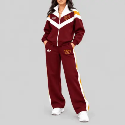 Washington Commanders | NFL Chevron Track Jacket Wide Leg Set TD