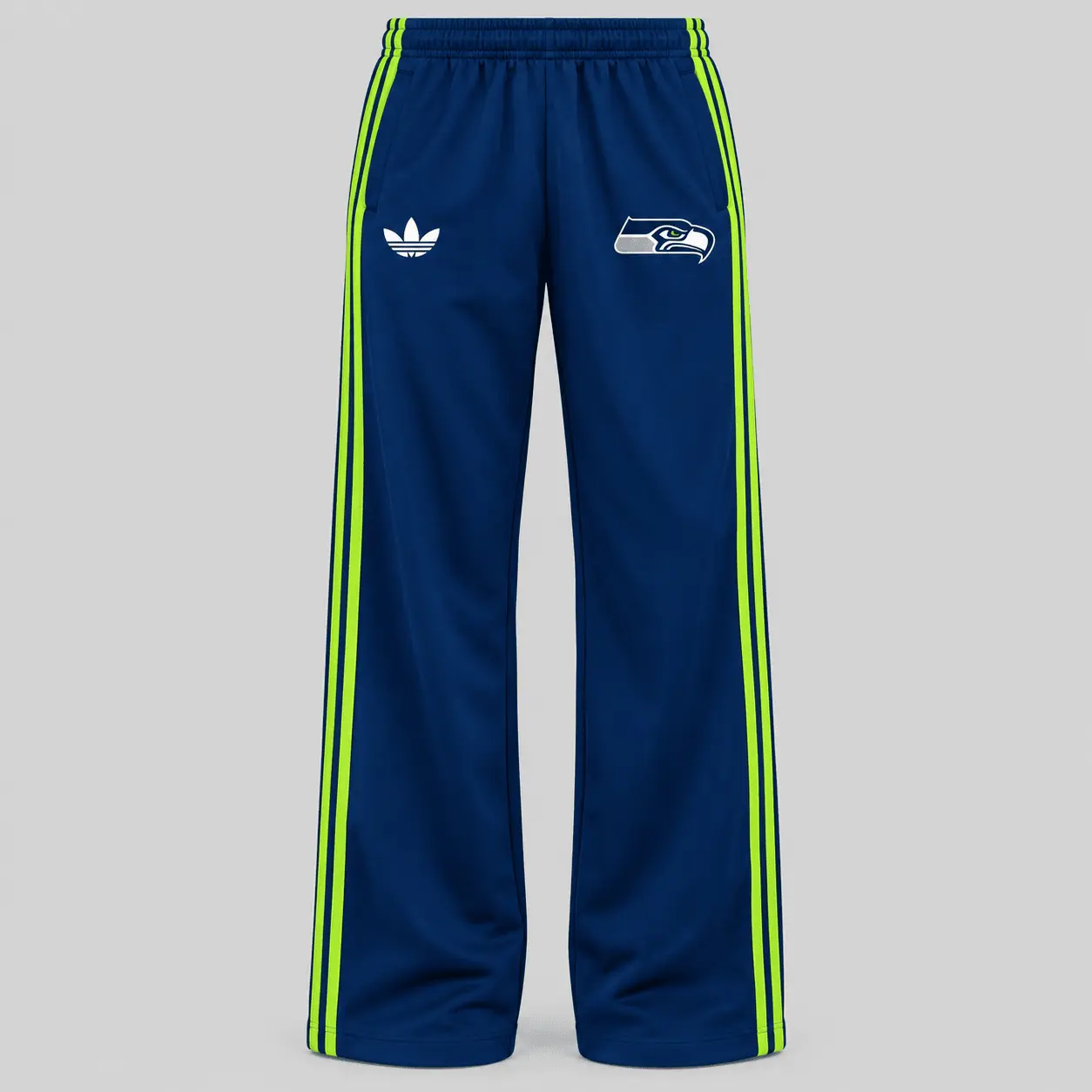 Seattle Seahawks | NFL Raglan Quarter Zip Wide Leg Set TD - Image 3
