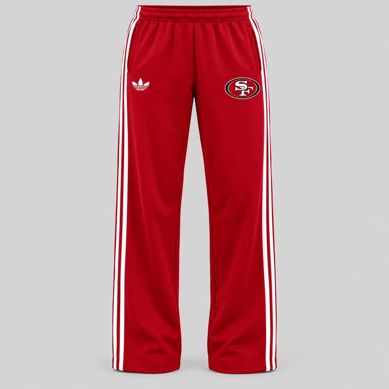San Francisco 49ers | NFL Raglan Quarter Zip Wide Leg Set TD - Image 3