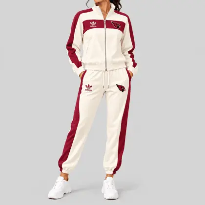 Arizona Cardinals | NFL Cream Color Block Track Jogger Set TD
