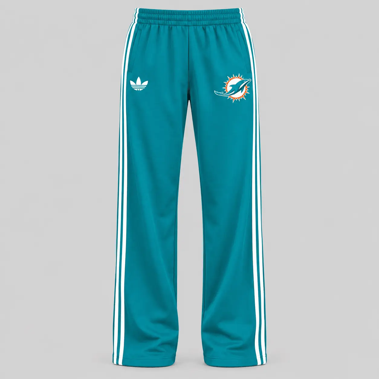 Miami Dolphins | NFL Raglan Quarter Zip Wide Leg Set TD - Image 3