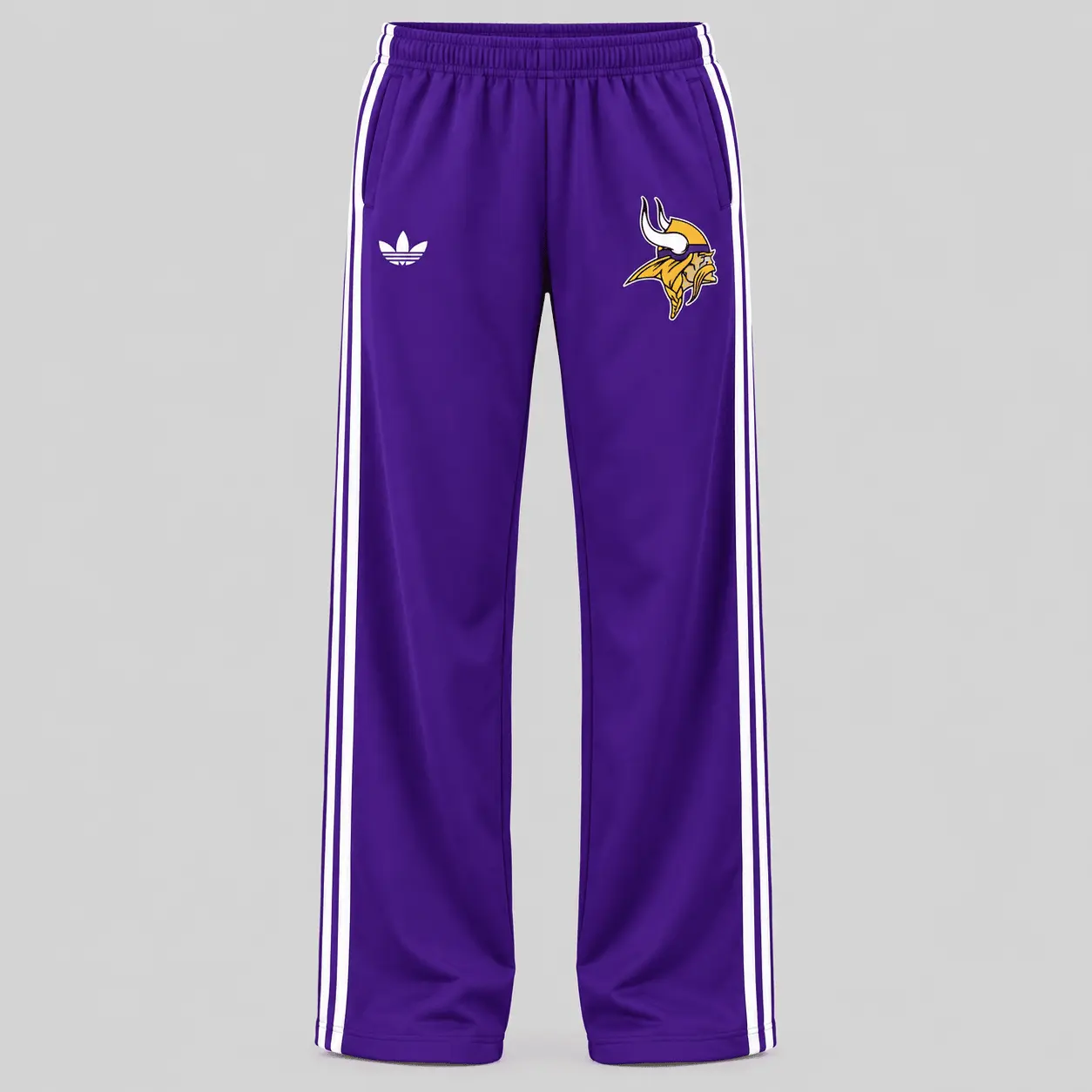 Minnesota Vikings | NFL Raglan Quarter Zip Wide Leg Set TD - Image 3