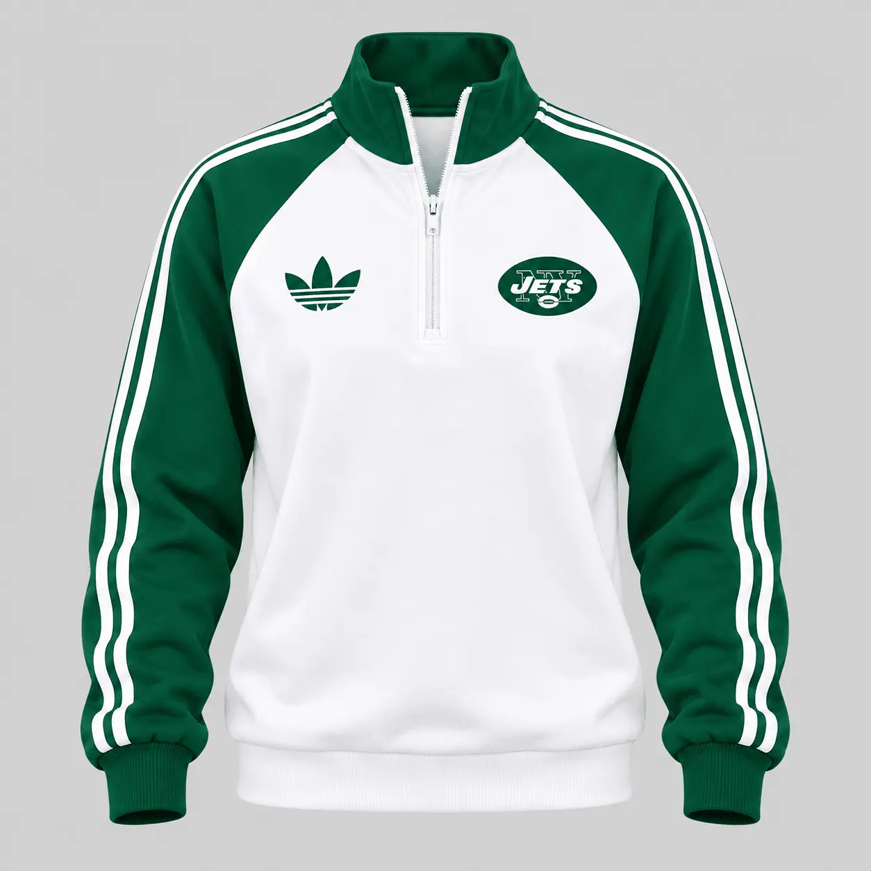New York Jets | NFL Raglan Quarter Zip Wide Leg Set TD - Image 2