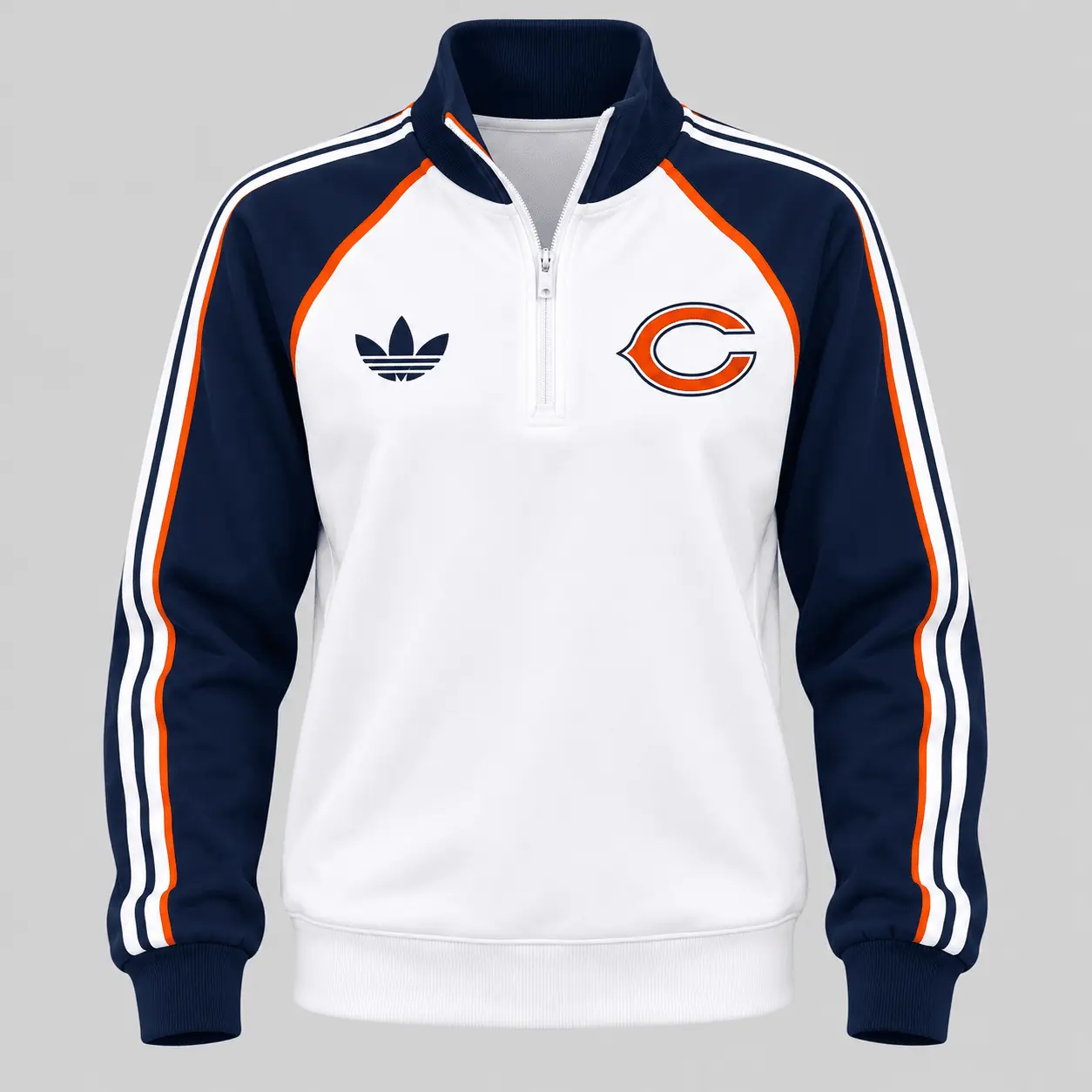 Chicago Bears | NFL Raglan Quarter Zip Wide Leg Set TD - Image 2