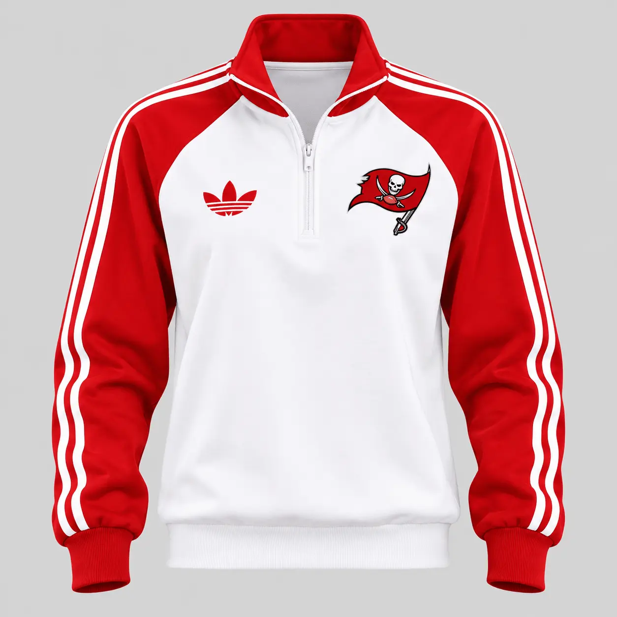 Tampa Bay Buccaneers | NFL Raglan Quarter Zip Wide Leg Set TD - Image 2