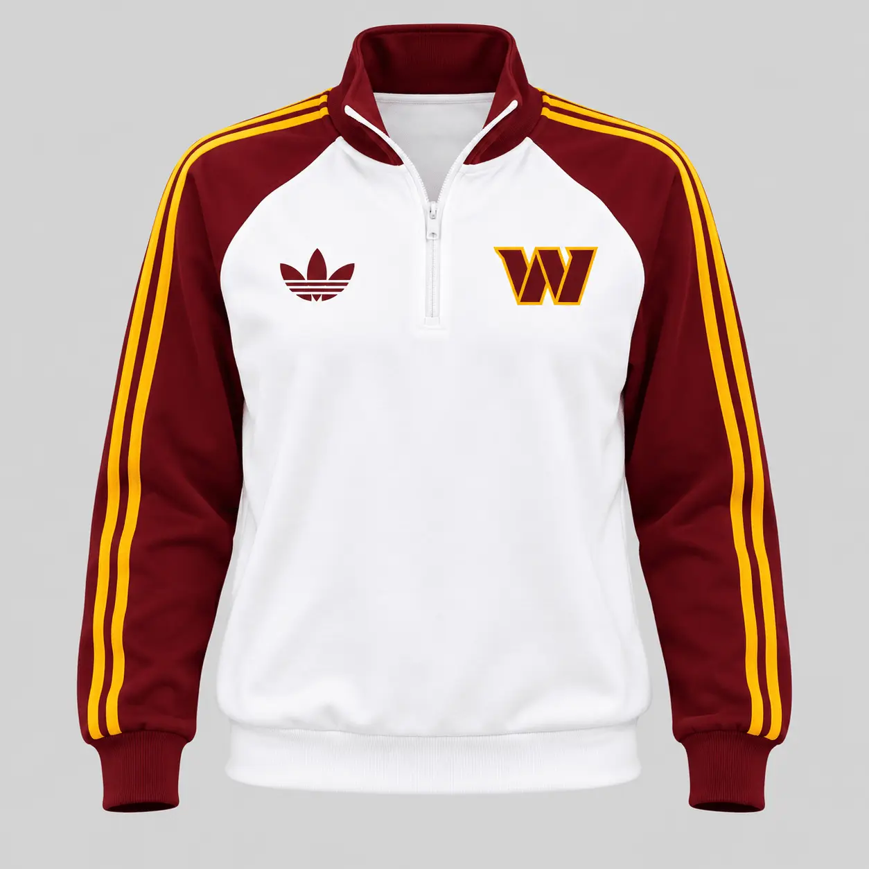 Washington Commanders | NFL Raglan Quarter Zip Wide Leg Set TD - Image 2