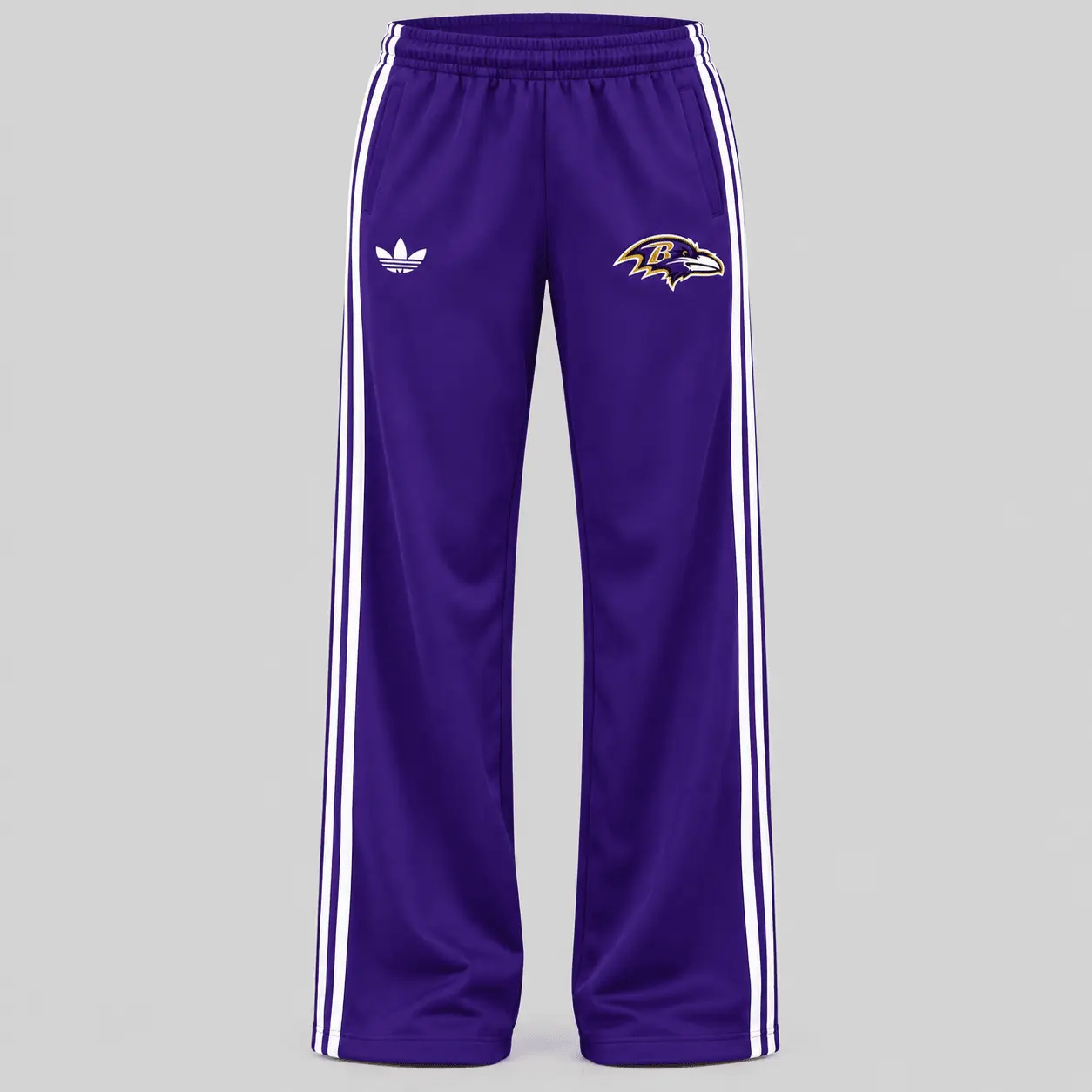 Baltimore Ravens | NFL Raglan Quarter Zip Wide Leg Set TD - Image 3