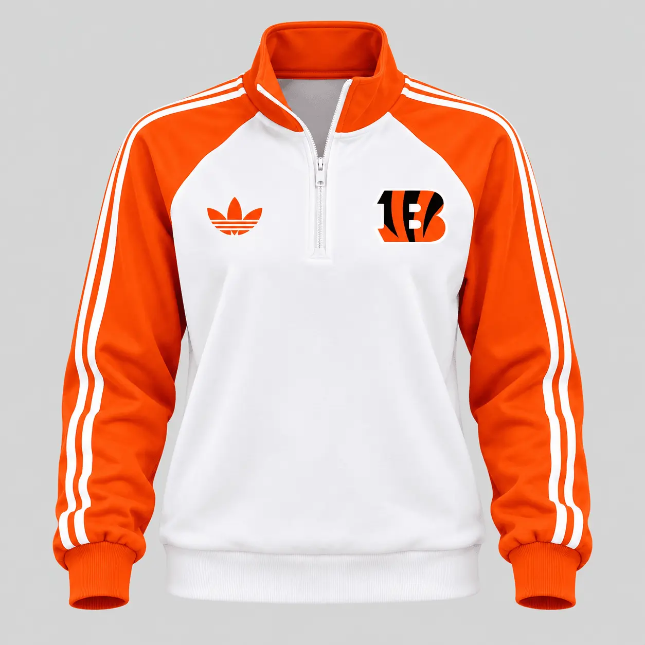 Cincinnati Bengals | NFL Raglan Quarter Zip Wide Leg Set TD - Image 2