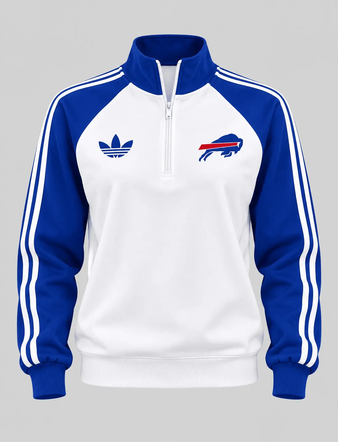 Buffalo Bills | NFL Raglan Quarter Zip Wide Leg Set TD - Image 2