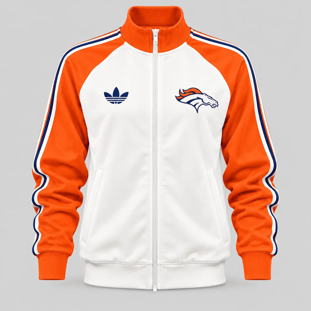 Denver Broncos | NFL Retro Track Jacket Pants Set TD - Image 2