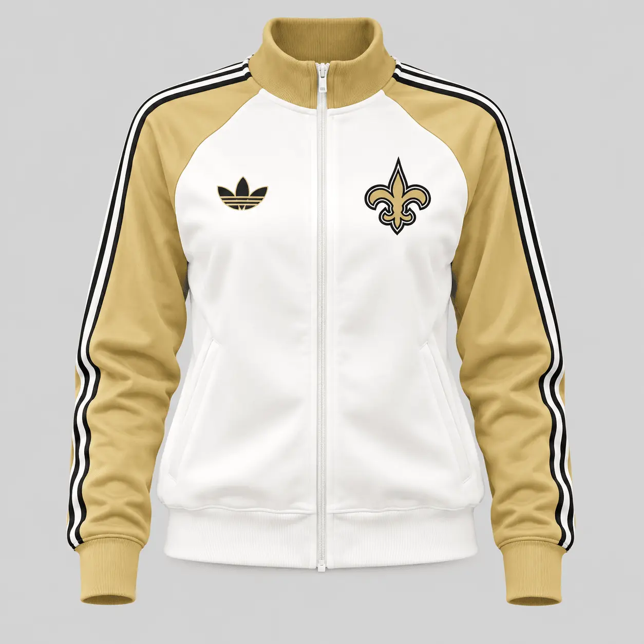 New Orleans Saints | NFL Retro Track Jacket Pants Set TD - Image 2