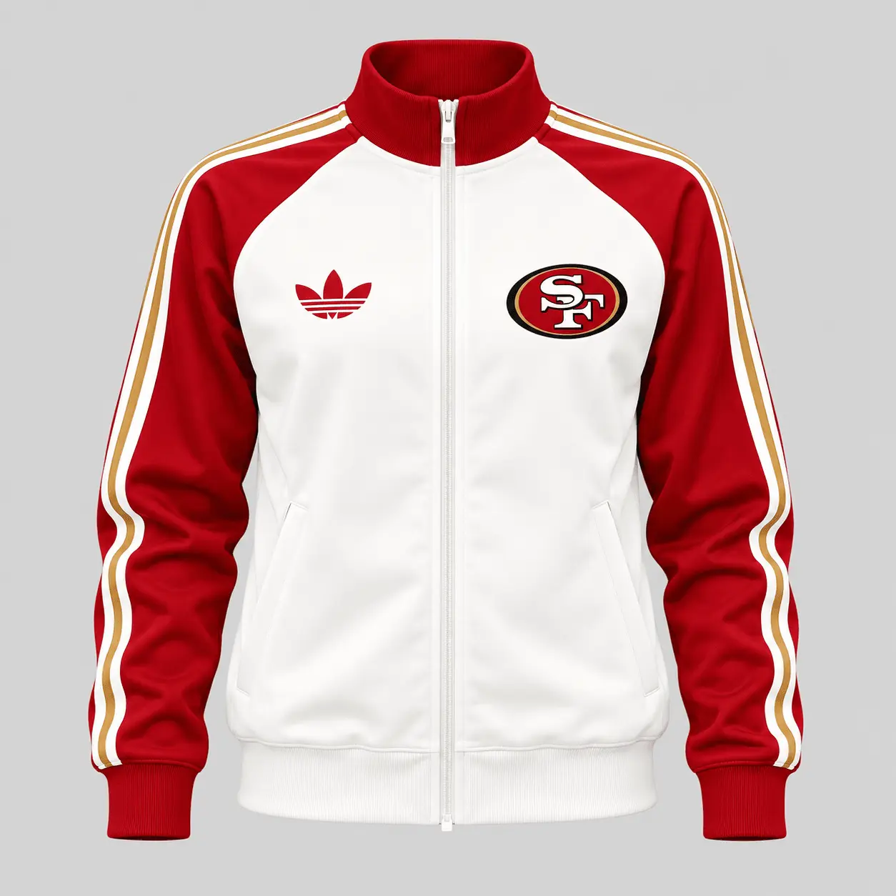 San Francisco 49ers | NFL Retro Track Jacket Pants Set TD - Image 2