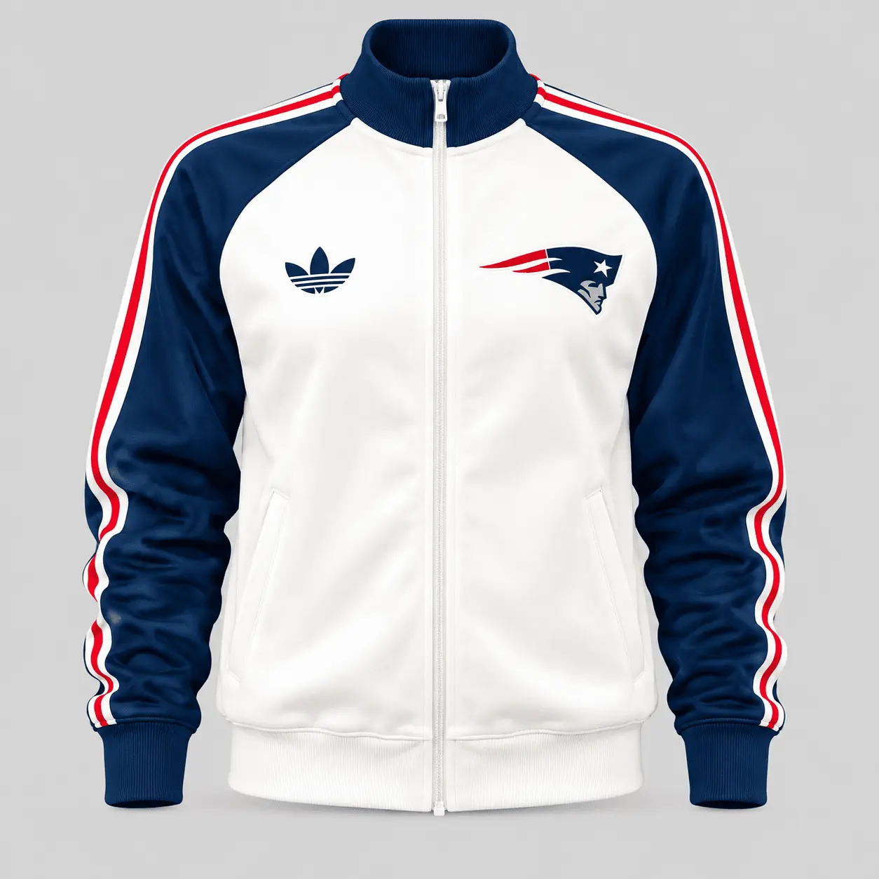 New England Patriots | NFL Retro Track Jacket Pants Set TD - Image 2