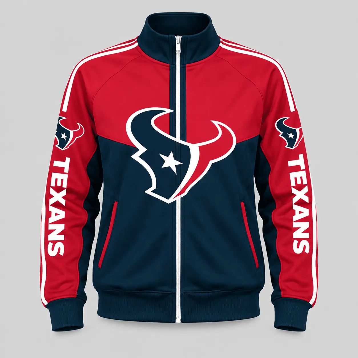 Houston Texans | NFL Color Block Track Jacket Jogger Set TD - Image 2
