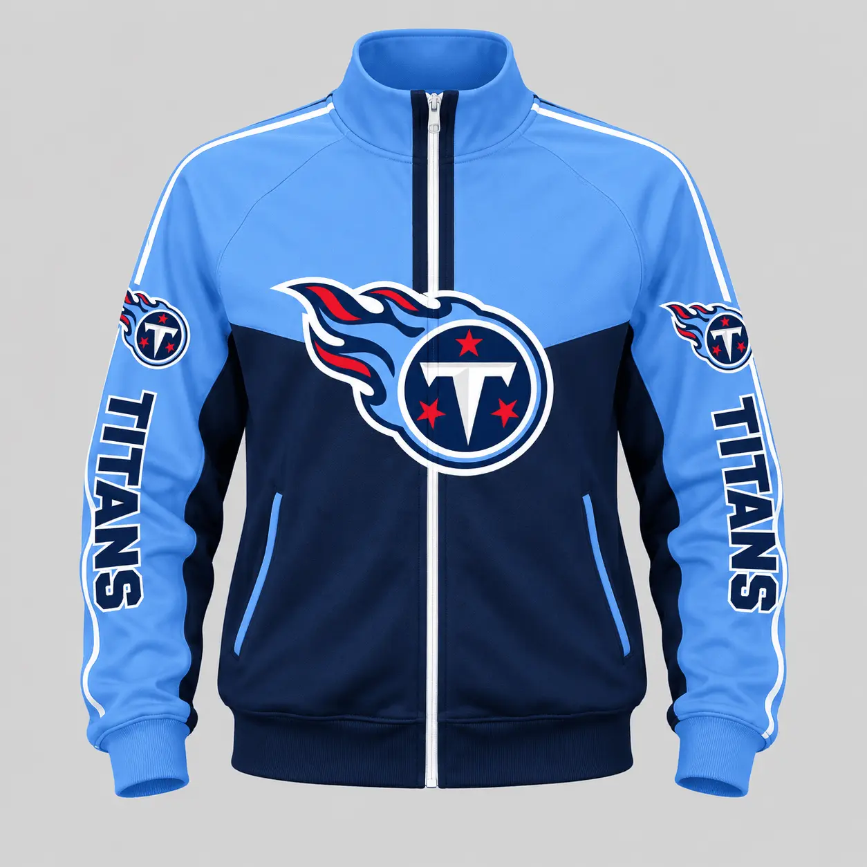Tennessee Titans | NFL Color Block Track Jacket Jogger Set TD - Image 2