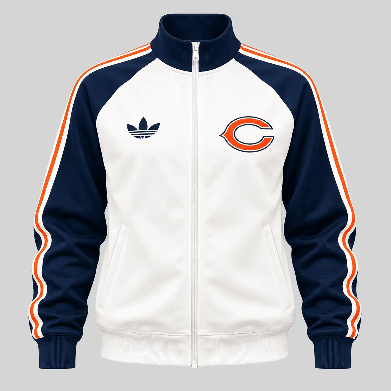 Chicago Bears | NFL Retro Track Jacket Pants Set TD - Image 2