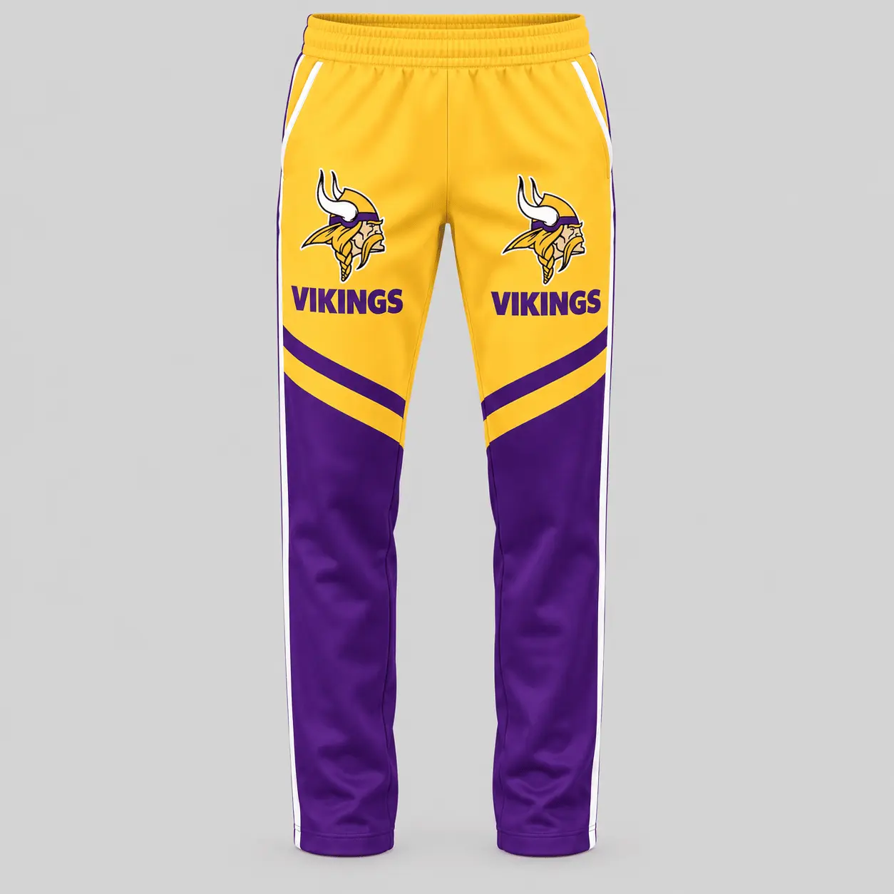 Minnesota Vikings | NFL Color Block Track Jacket Jogger Set TD - Image 3