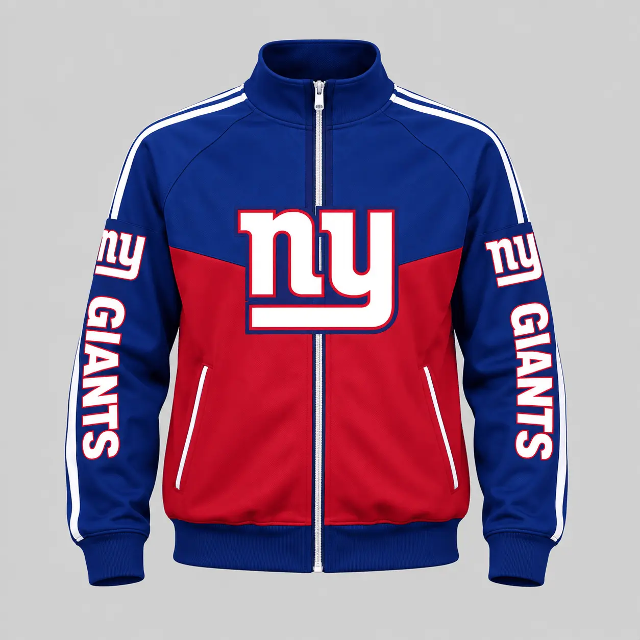 New York Giants | NFL Color Block Track Jacket Jogger Set TD - Image 2