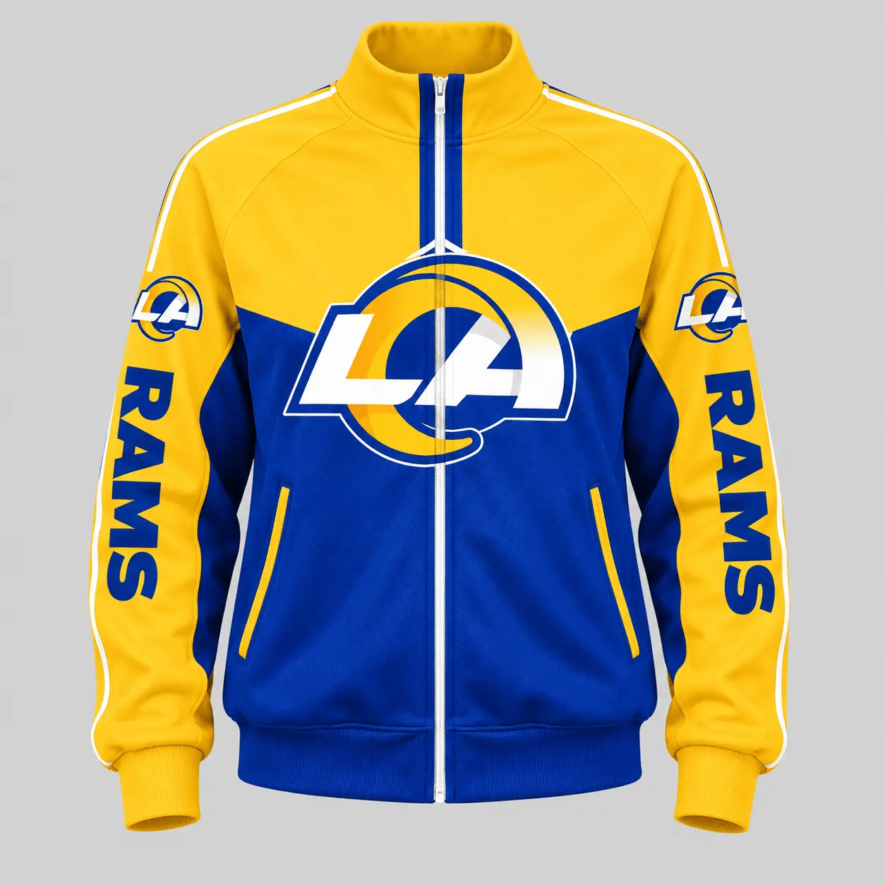 Los Angeles Rams | NFL Color Block Track Jacket Jogger Set TD - Image 2