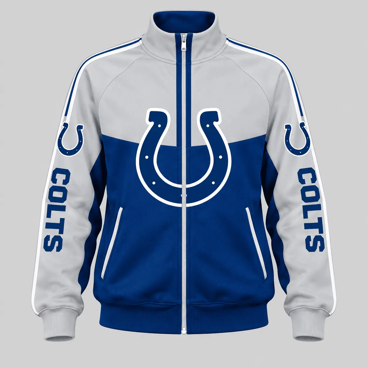 Indianapolis Colts | NFL Color Block Track Jacket Jogger Set TD - Image 2