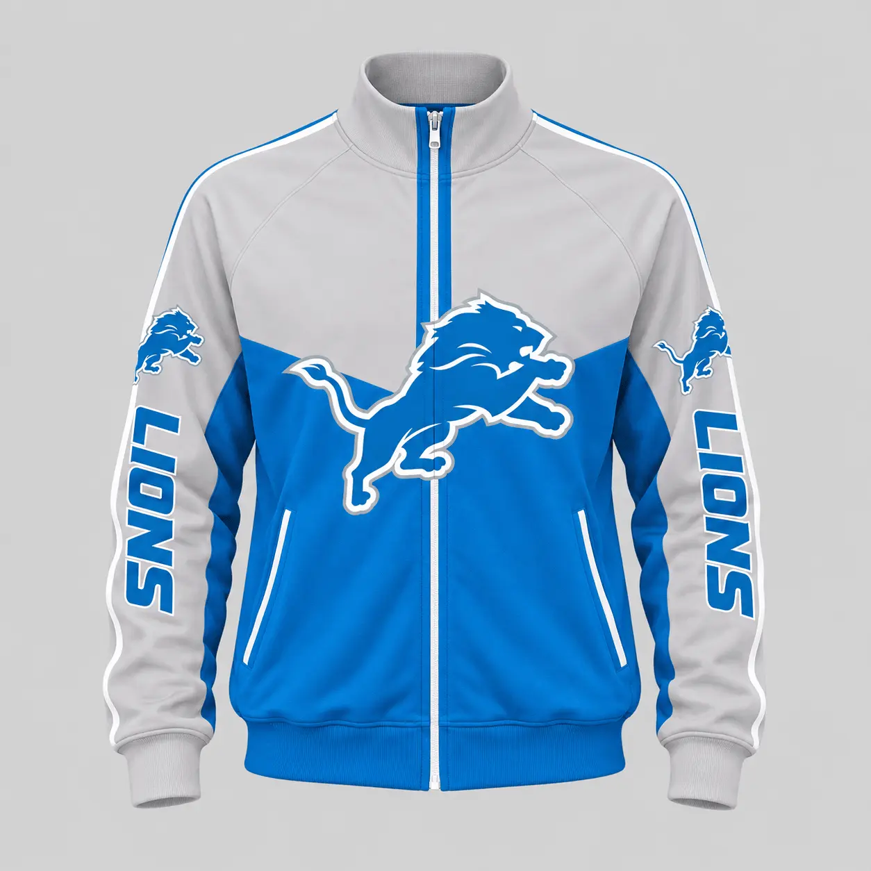 Detroit Lions | NFL Color Block Track Jacket Jogger Set TD - Image 2