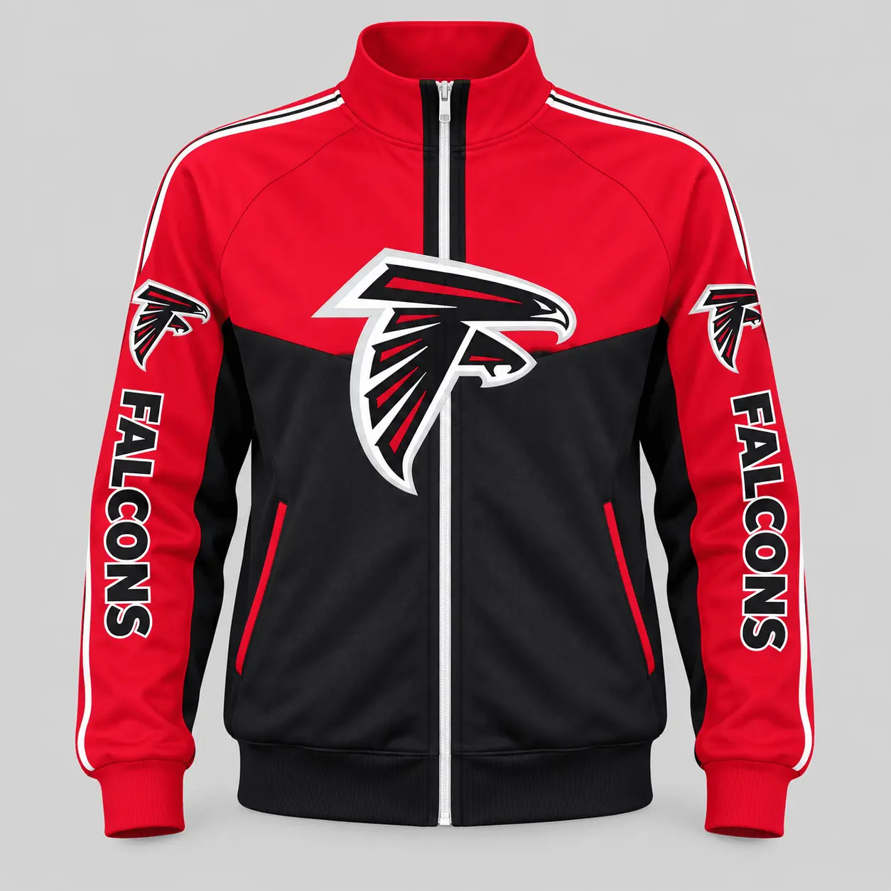 Atlanta Falcons | NFL Color Block Track Jacket Jogger Set TD - Image 2