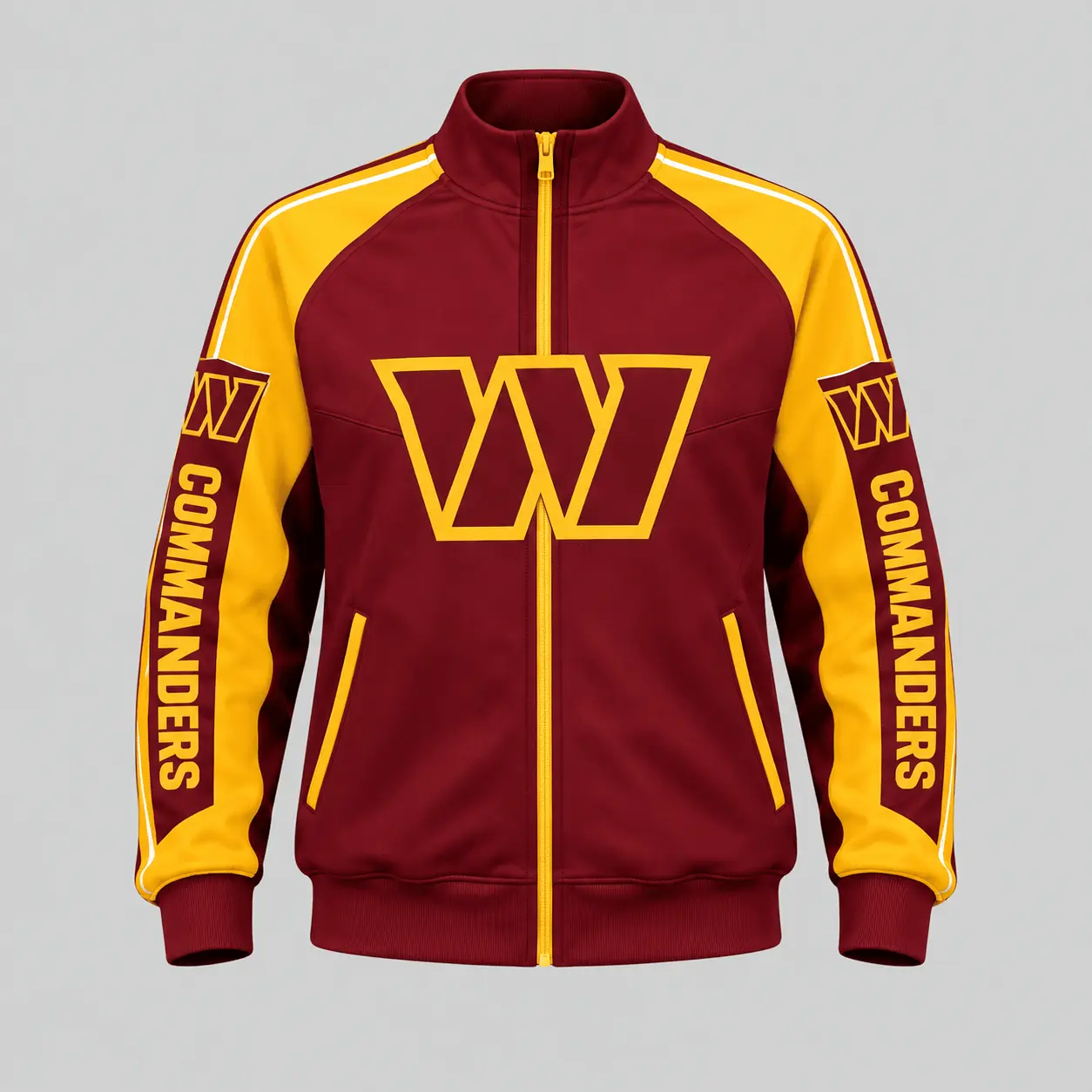 Washington Commanders | NFL Color Block Track Jacket Jogger Set TD - Image 2