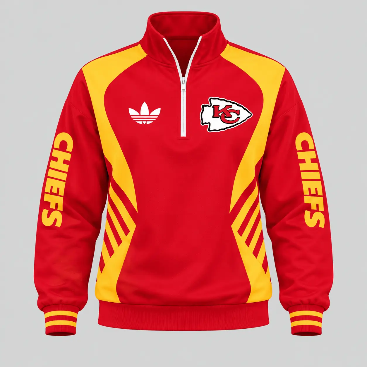 Kansas City Chiefs | NFL Curved Stripe Quarter Zip Set TD - Image 2
