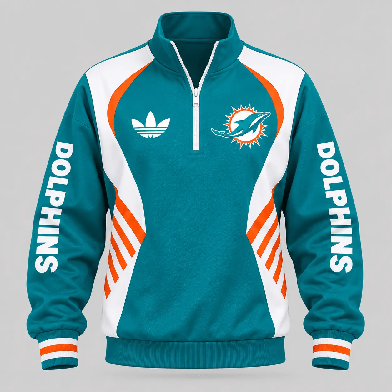 Miami Dolphins | NFL Curved Stripe Quarter Zip Set TD - Image 2