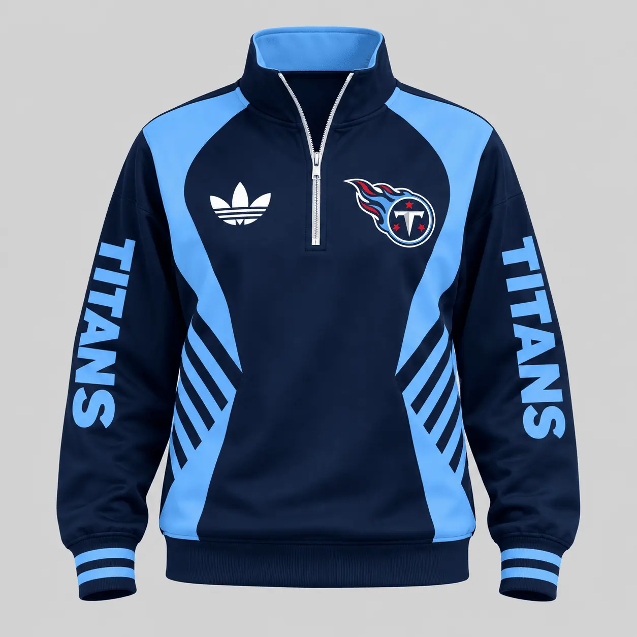 Tennessee Titans | NFL Curved Stripe Quarter Zip Set TD - Image 2
