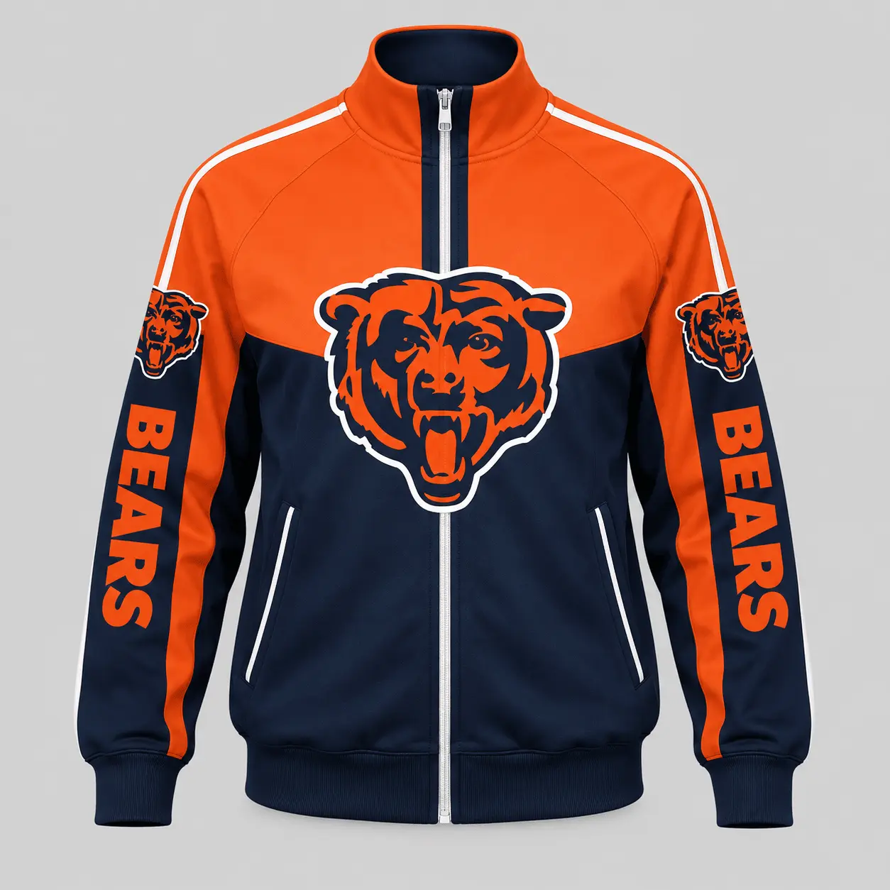 Chicago Bears | NFL Color Block Track Jacket Jogger Set TD - Image 2