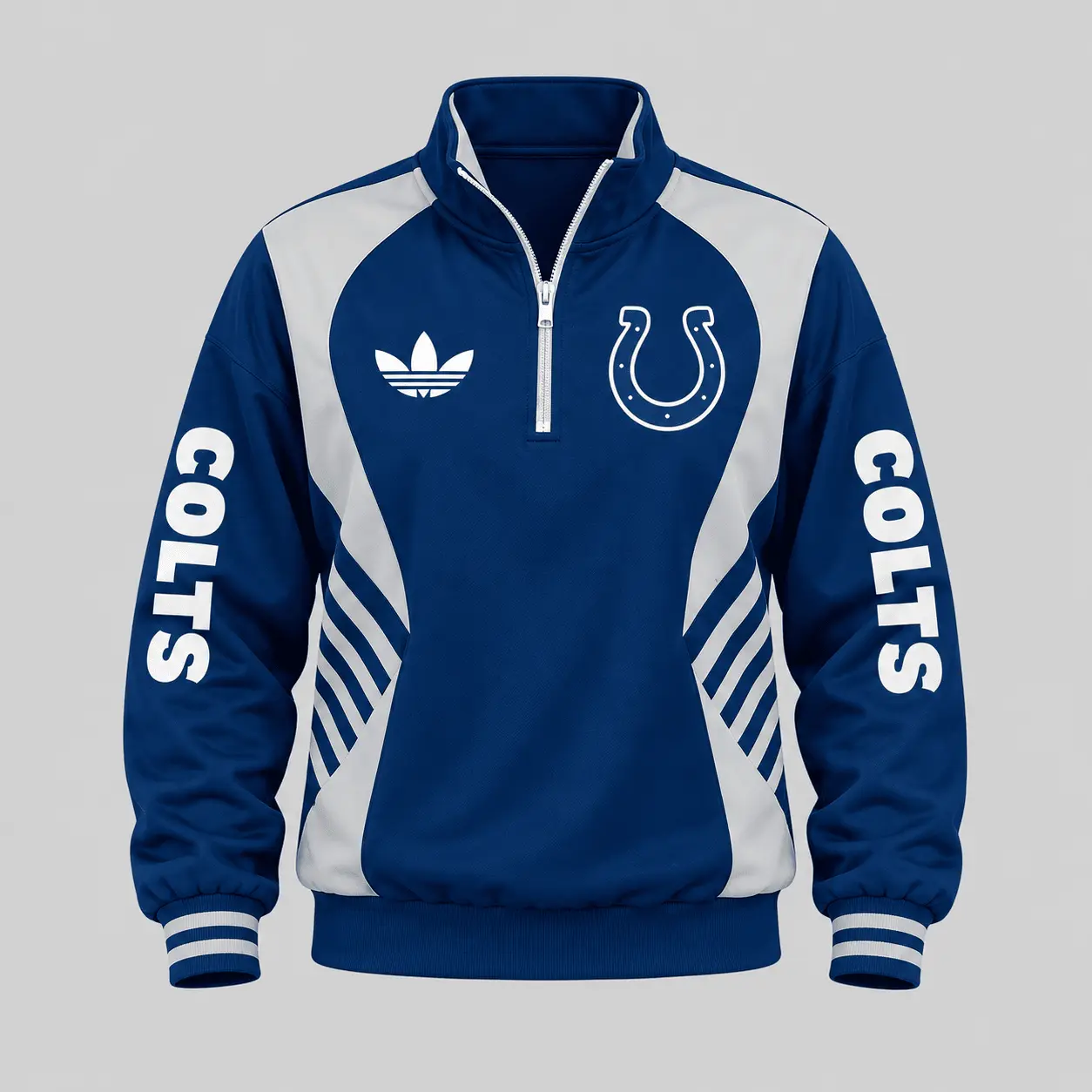 Indianapolis Colts | NFL Curved Stripe Quarter Zip Set TD - Image 2