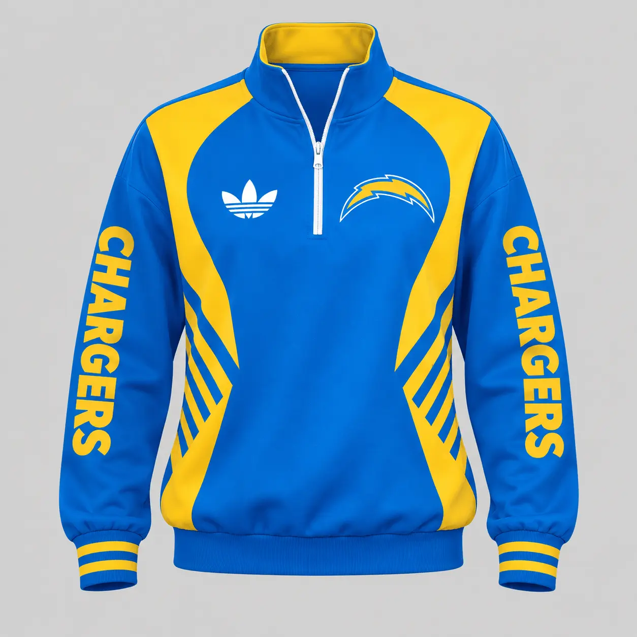 Los Angeles Chargers | NFL Curved Stripe Quarter Zip Set TD - Image 2