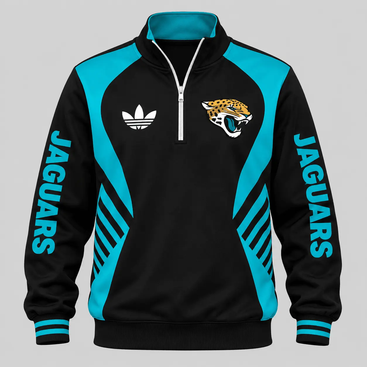 Jacksonville Jaguars | NFL Curved Stripe Quarter Zip Set TD - Image 2