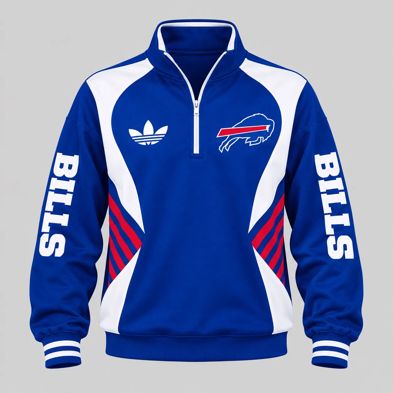 Buffalo Bills | NFL Curved Stripe Quarter Zip Set TD - Image 2
