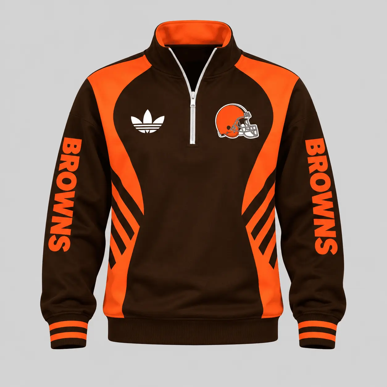 Cleveland Browns | NFL Curved Stripe Quarter Zip Set TD - Image 2