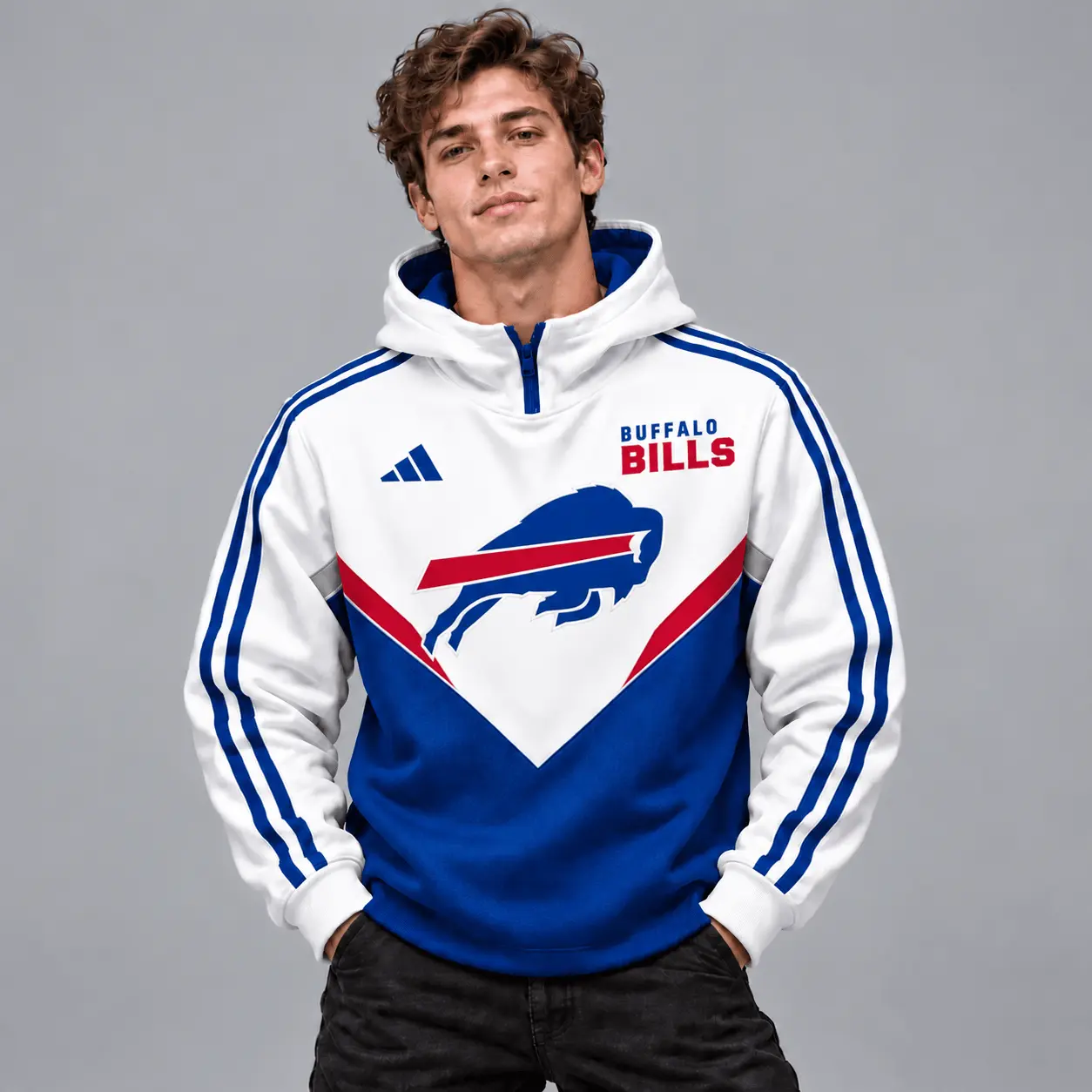Buffalo Bills | Premium NFL Luxe Velocity Colorblock Hoodie Mask NTH1