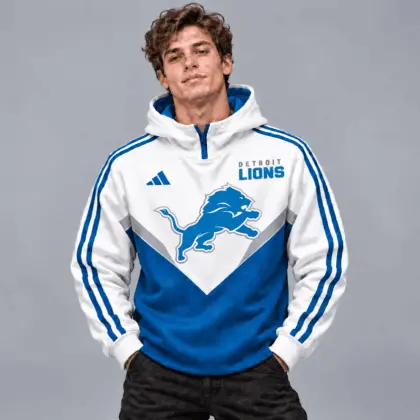Detroit Lions | Premium NFL Luxe Velocity Colorblock Hoodie Mask NTH1