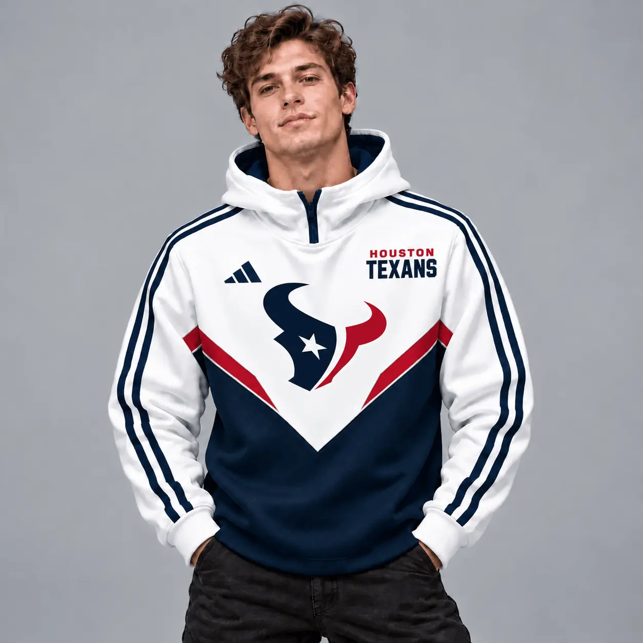 Houston Texans | Premium NFL Luxe Velocity Colorblock Hoodie Mask NTH1