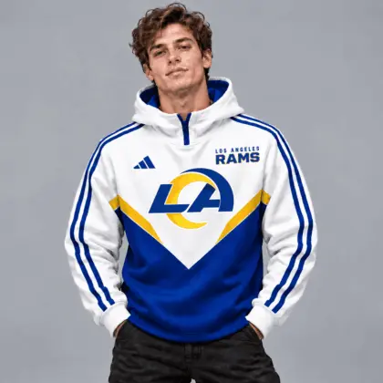 Los Angeles Rams | Premium NFL Luxe Velocity Colorblock Hoodie Mask NTH1