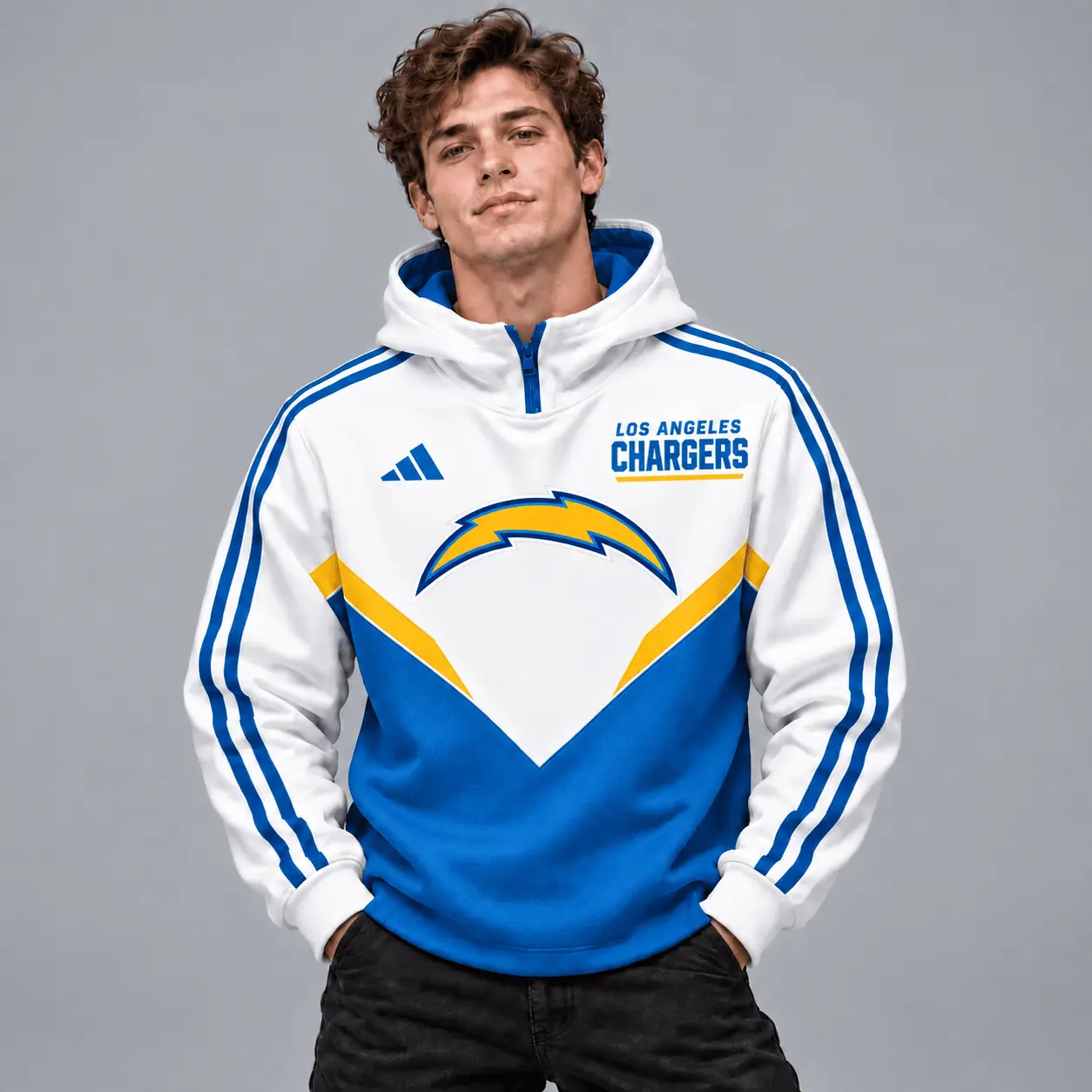 Los Angeles Chargers | Premium NFL Luxe Velocity Colorblock Hoodie Mask NTH1