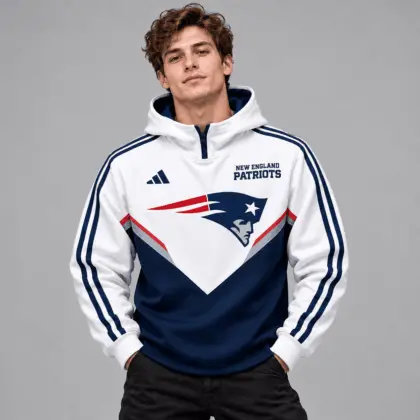 New England Patriots | Premium NFL Luxe Velocity Colorblock Hoodie Mask NTH1
