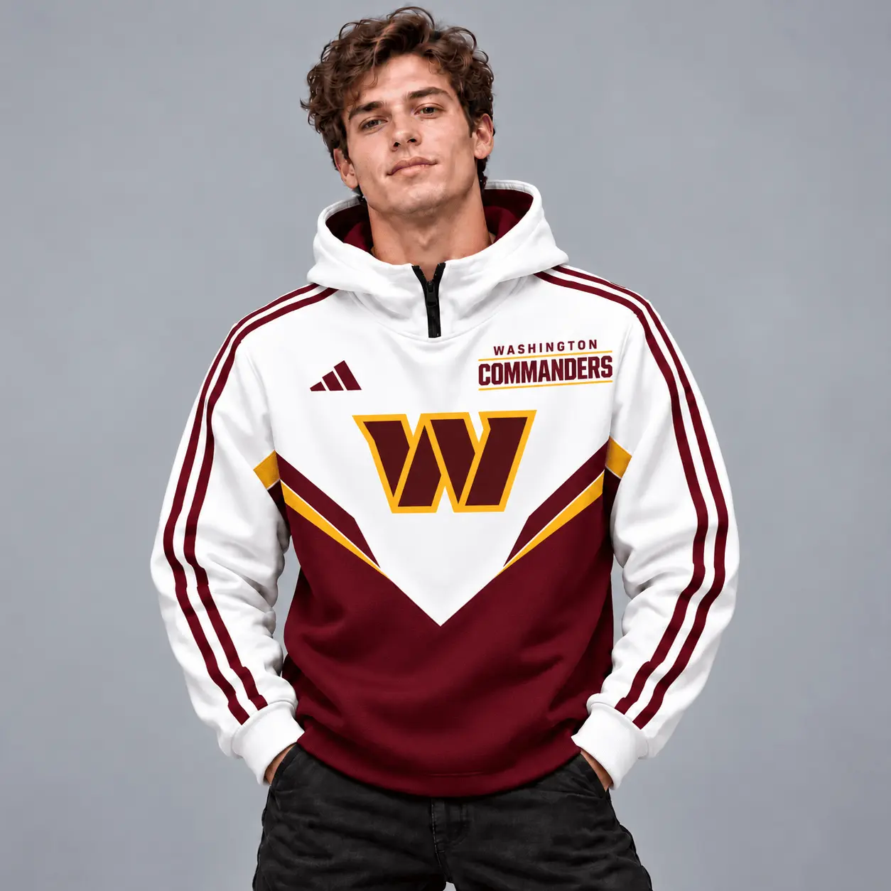 Washington Commanders | Premium NFL Luxe Velocity Colorblock Hoodie Mask NTH1