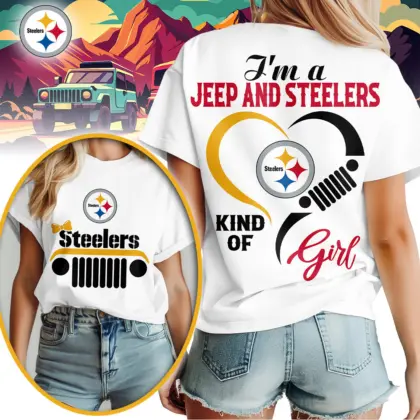 Pittsburgh Steelers | Premium NFL Jeep Girl Women's Shirt TD