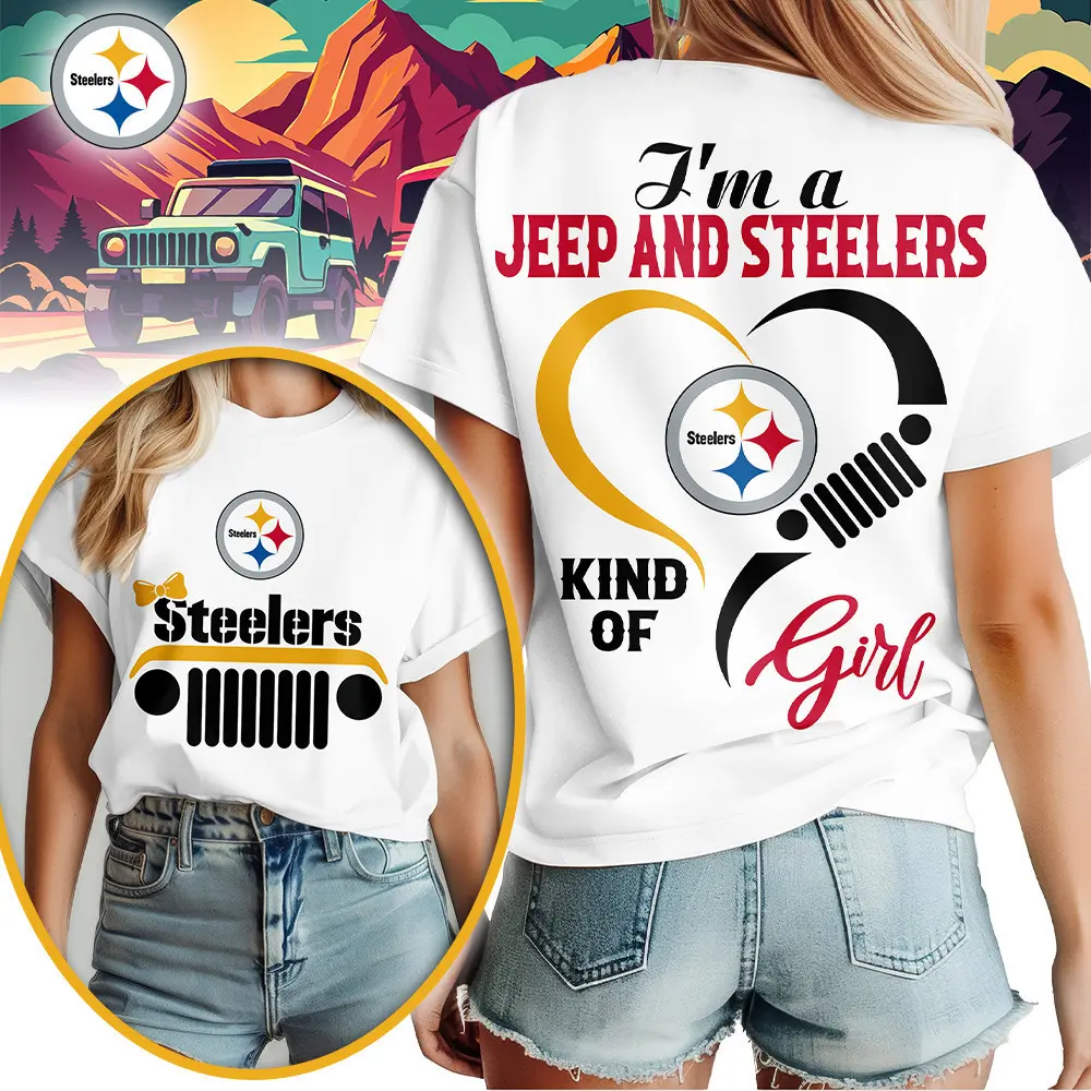Pittsburgh Steelers | Premium NFL Jeep Girl Women's Shirt TD