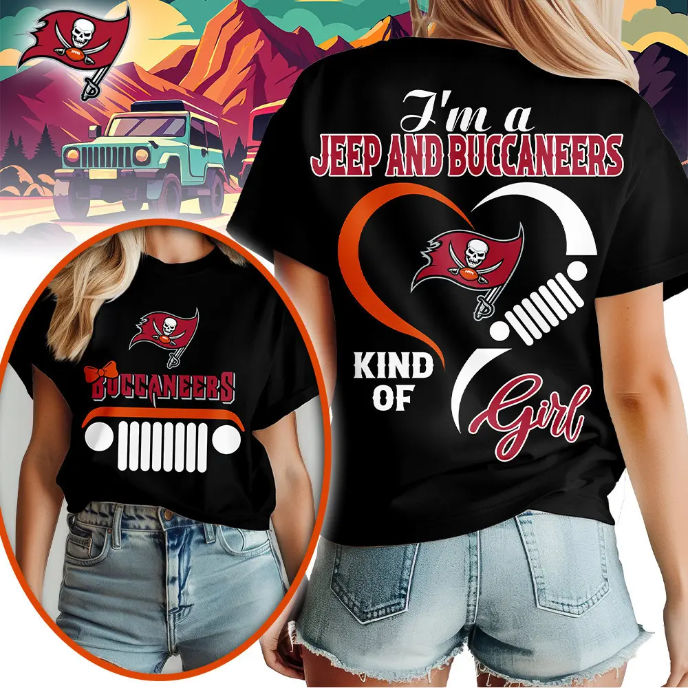 Tampa Bay Buccaneers | Premium NFL Jeep Girl Women's Shirt TD - Image 2