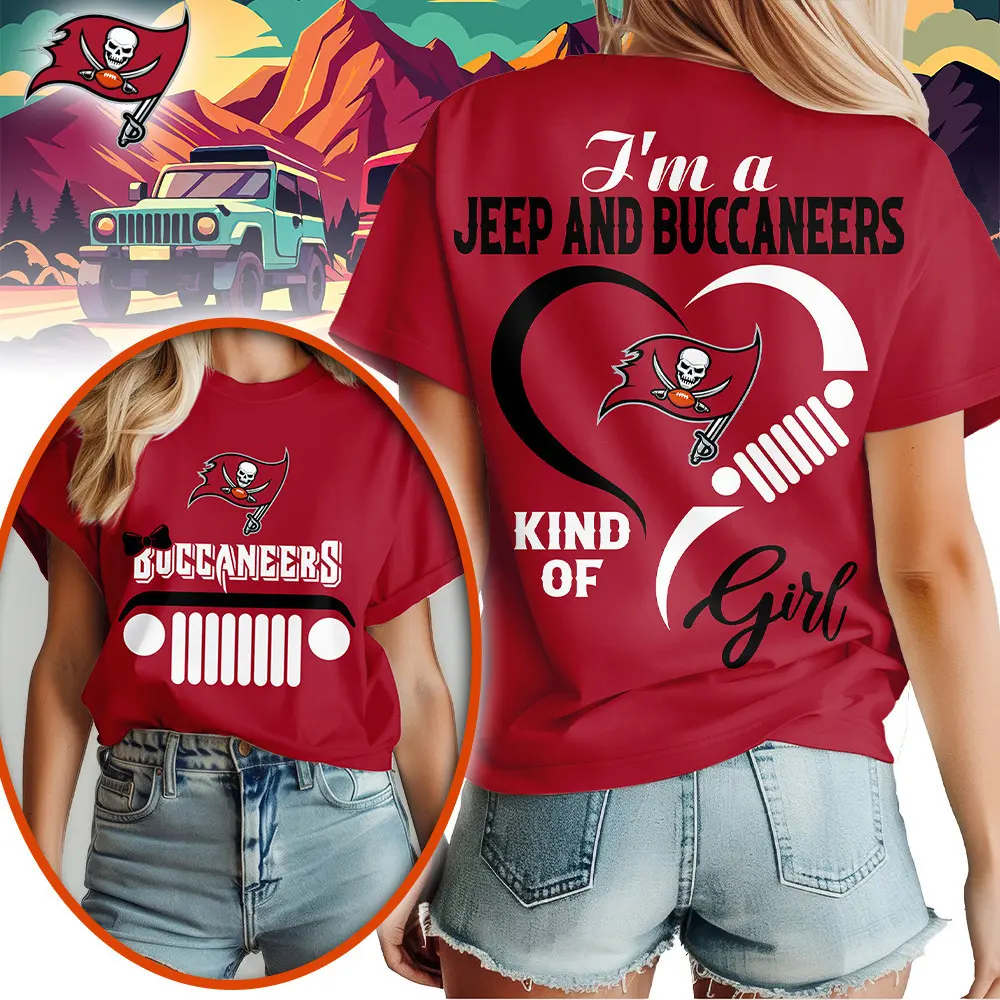 Tampa Bay Buccaneers | Premium NFL Jeep Girl Women's Shirt TD - Image 3