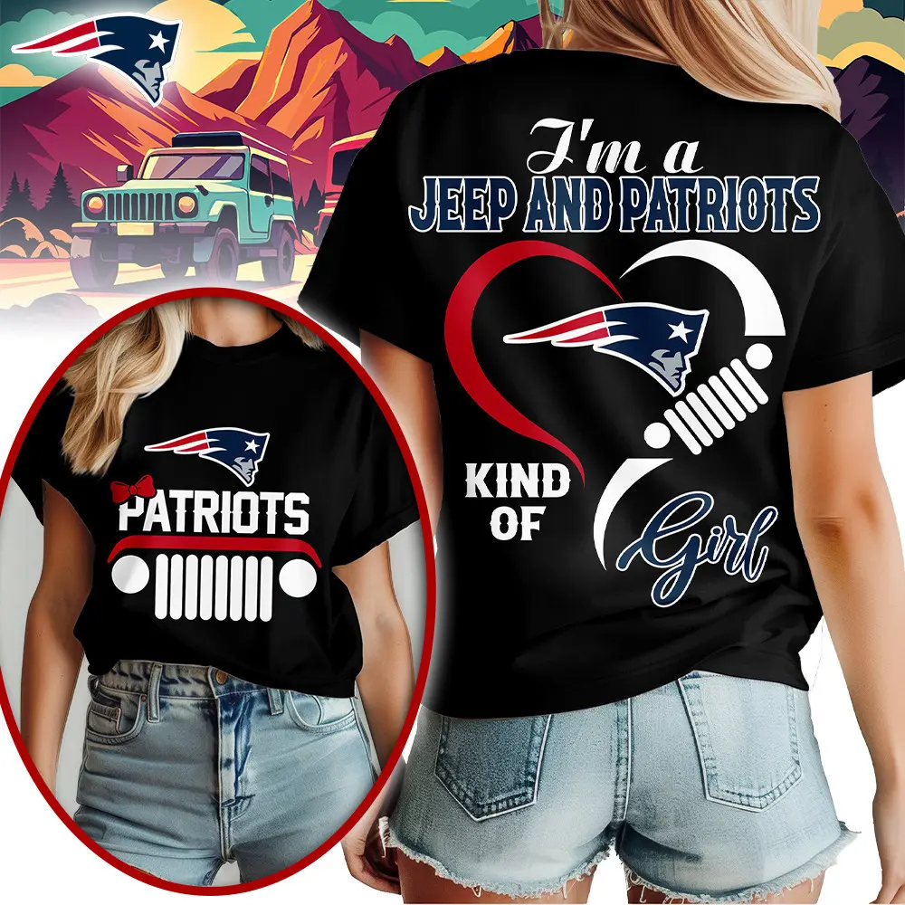 New England Patriots | Premium NFL Jeep Girl Women's Shirt TD - Image 2
