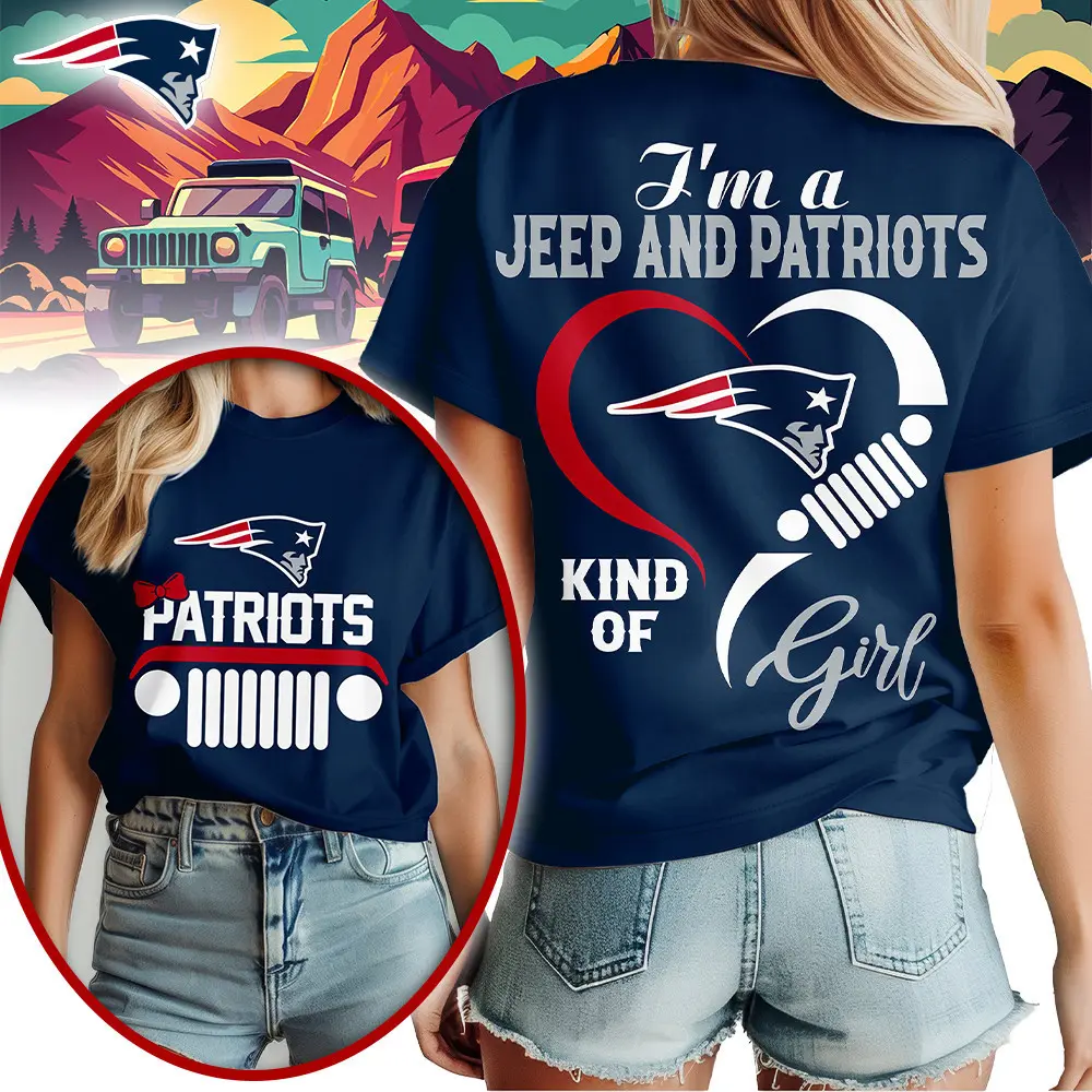 New England Patriots | Premium NFL Jeep Girl Women's Shirt TD - Image 3